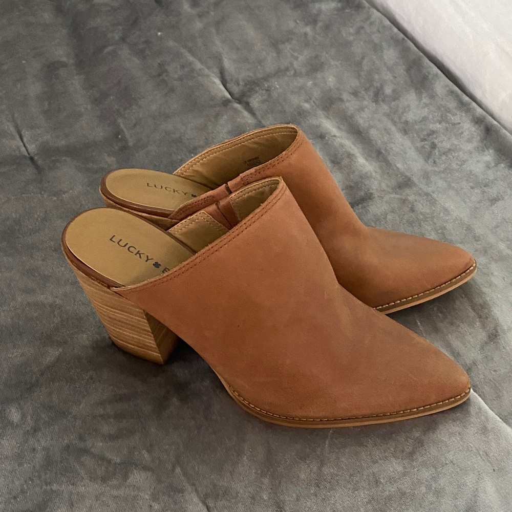 Lucky Brand Women's Brown Mules